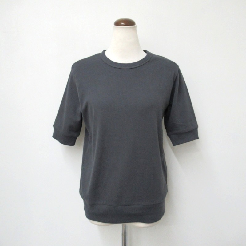 NOUVELLES DU PARADIS  トロワフライス５分袖クルーネックプルオーバー /CH88 【日本製】